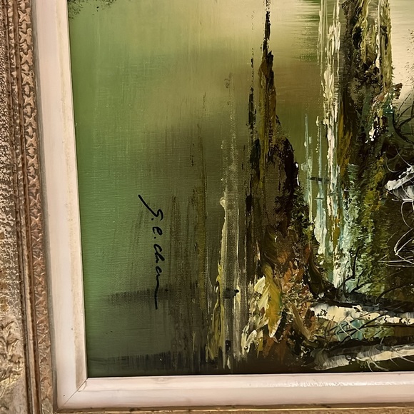 Beautiful oil painting with wax frame !!!! - Picture 2 of 2